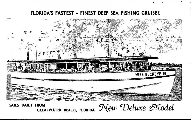 Florida Clearwater Beach Deep Sea Fishing Cruiser Miss Buckeye III