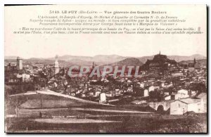 Old Postcard Le Puy Haute Loire General view of Four Rocks