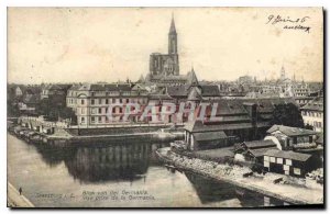 Old Postcard Strassburg shooting Germania