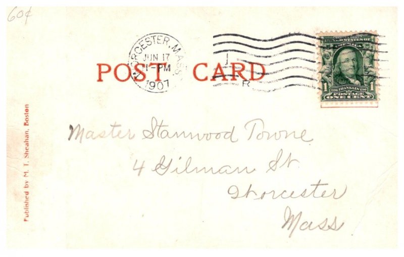 Dog praying with girl