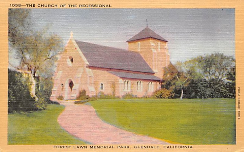 The Church of the Recessional Forest Lawn Memorial Park, Glendale, CA USA Unu...