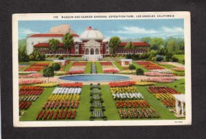 CA Museum Gardens Exposition Park Expo Los Angeles California Postcard
