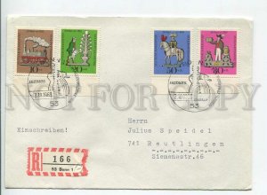 446127 GERMANY 1969 year special cancellations pewter figures registered Bonn