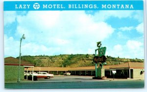 BILLINGS, Montana MT ~ Roadside LAZY K-T MOTEL 1950s Silver Bow County  Postcard