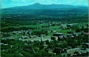 Birds Eye View UVM Campus University of Vermont Burlington UNP Chrome Postcard 