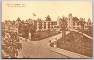 Vtg Santa Barbara California CA The Arlington Hotel 1910s View Postcard