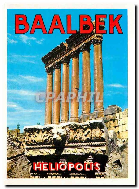 Postcard Modern Lebanon Six columns of the Temple of Jupiter