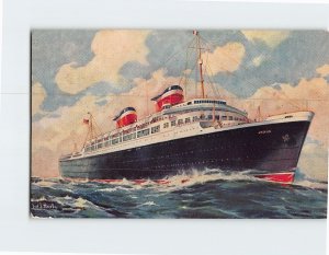 Postcard S. S. America United States Lines