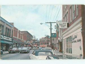 Unused Pre-1980 OLD CARS & SHOPS ON STREET Westerly Rhode Island RI n0461-13