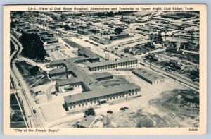 1940's ATOMIC BOMB CITY OAK RIDGE TENNESSEE TN AERIAL VIEW HOSPITAL DORMITORIES