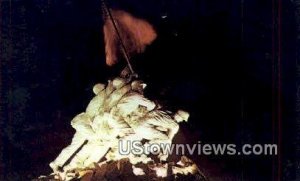 Flag Raising On Iwo Jima  - Arlington National Cemetary, Virginia VA Postcard