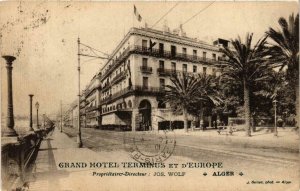 CPA AK Geiser Grand Hotel Terminus et d'Europe ALGERIA (769753)