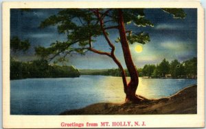 M-34758 Greetings from Mt Holly New Jersey