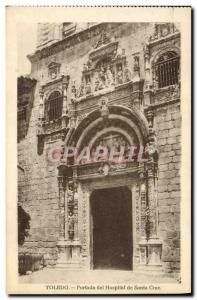 Postcard Old Toledo Portada del Hospital Santa Cruz