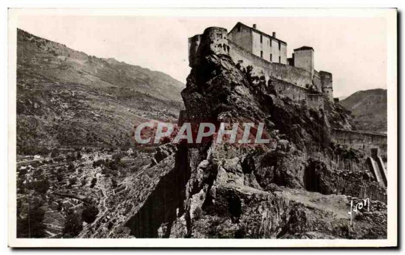 Old Postcard Corte (Corsica) The Citadel