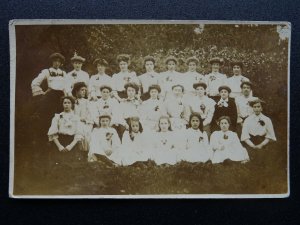 Portrait YOUNG LADIES SCHOOL / GROUP PORTRAIT 1920s RP Postcard