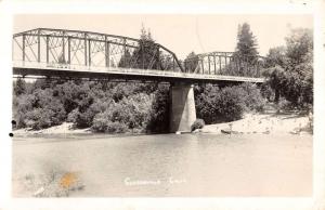 Gueaneville California Bridge View Real Photo Antique Postcard K13846