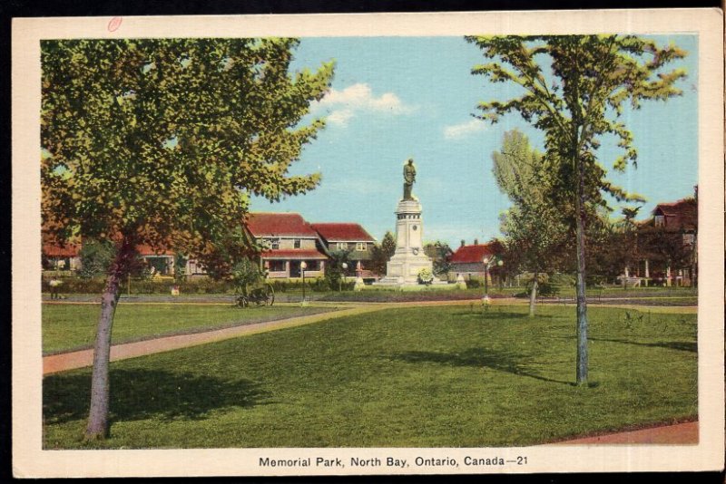 Ontario NORTH BAY Memorial Park PECO White Border