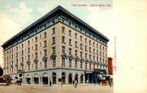 South Bend, Indiana - A look at The Oliver downtown - c1908