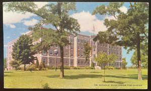 Vintage Postcard 1912 Dr. Nichols Sanatorium for Cancer, Savannah, Missouri (MO)