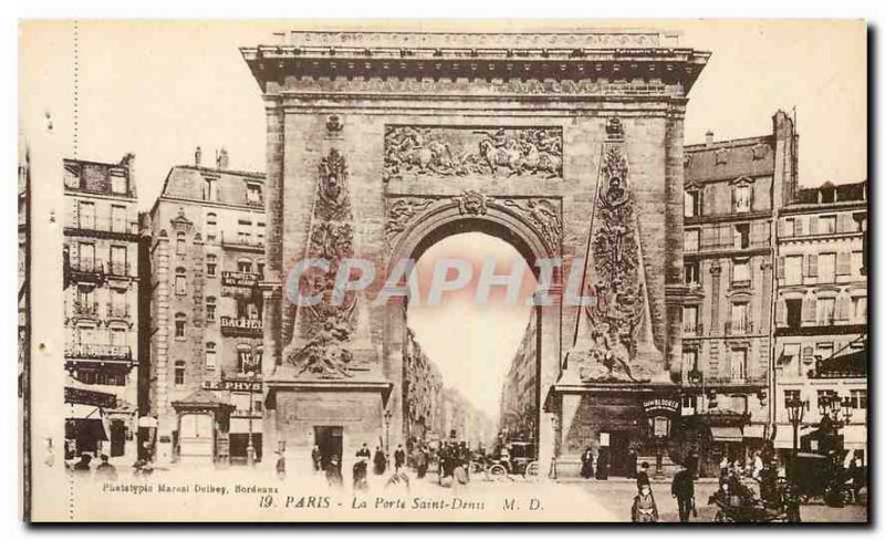 Old Postcard Paris Porte Saint Denis