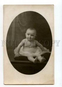 492171 Charming BABY Child Prominent ears Vintage REAL PHOTO postcard