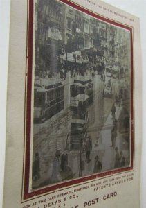 PATERSON NJ STREET SCENE ANTIQUE PUZZLE POSTCARD