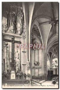 Old Postcard La Ferte Bernard (Sarthe) Interior of I Church Passion