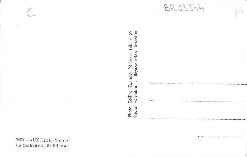 BR53544 Auxerre la cathedrale st etienne       France