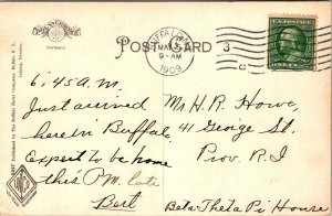 New York Postcard  - The Circle - Buffalo NY 1909