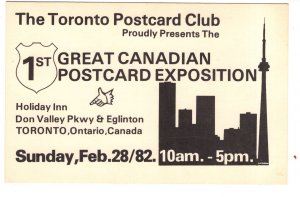 Toronto Postcard Club, 1st Canadian Exposition, Toronto Ontario, 1982 Deltiology