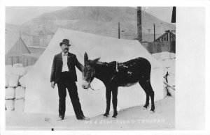 RPPC Me & Jim Butler Found Tonopah Nevada Nye County c1940s Vintage Postcard
