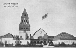 Swedish Pavilion PPIE 1915 San Francisco Pan Pac Intl Expo Vintage Postcard