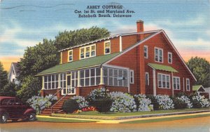 REHOBOTH BEACH DELAWARE~ABBEY COTTAGE-BOARDING HOUSE~1960 POSTCARD