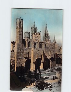 Postcard Bereguer the Grand Square Barcelona Spain