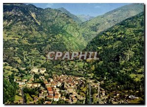 Modern Postcard St Etienne de Tinee Alpes March General Aerial view