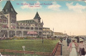 AMUSEMENT PARK, Coney Island, NY, Brighton Beach Hotel, Boardwalk, 1912,