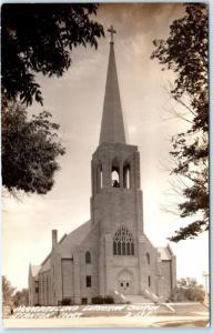 RPPC  STANTON, Iowa  IA   MAMBRELUND LUTHERAN CHURCH 1944  Postcard