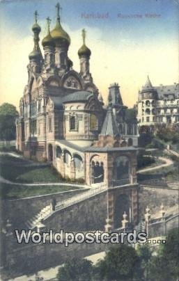 Russische Kirche Karlsbad Netherlands Postal Used Unknown 