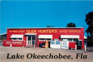 Glen Hunters RV Park and Store Lake Okeechobee Florida FL Postcard