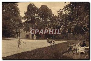 Postcard Old Tennis Salies de Bearn castle Hotel Tennis of & # 39hotel