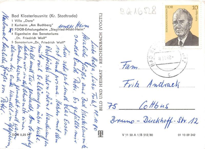 BG16528 bad klosterlausnitz kr stadtroda   germany CPSM 14.5x9cm