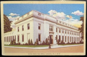 Vintage Postcard 1930-1945 United States Post Office, Lancaster, PA.