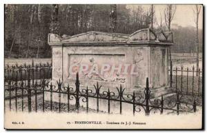 Old Postcard Ermenonville Tomb Rousseau