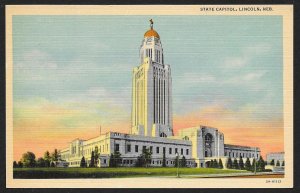 State Capitol Lincoln Nebraska Unused c1935