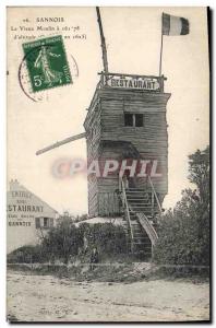 Postcard Old Windmill Sannois The Old Mill Restaurant