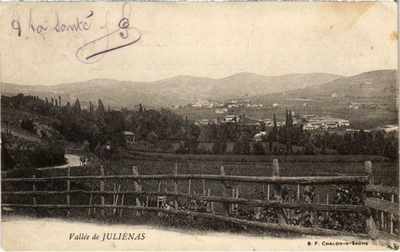 CPA Vallée de JULIENAS Rhone (102153)