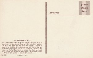 Confederate Infantry Artillery Cavalry Battle Flag H.S. Crocker Postcard