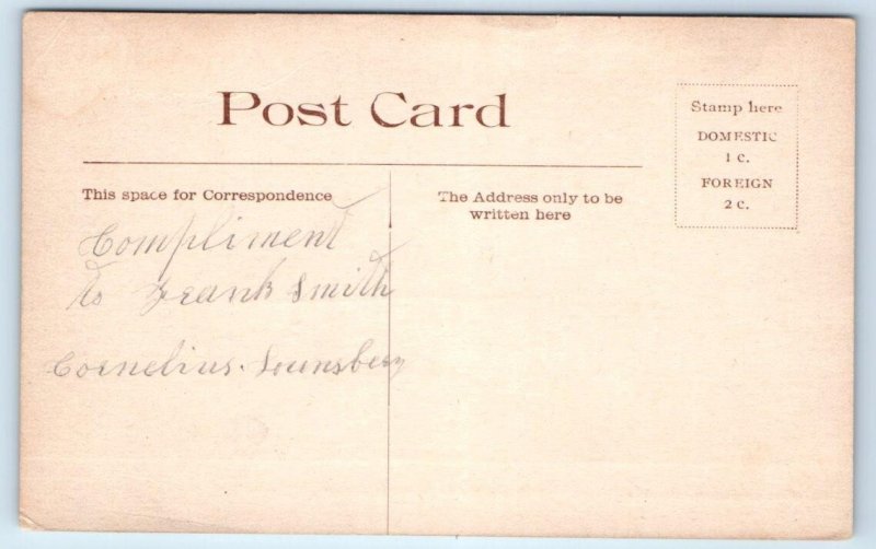 PERRY, NY New York ~ The OLD PINE TAVERN ( In 1847) OX CART c1910s Postcard