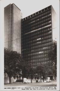 Australia Melbourne Victoria I.C.I. Building Story Skyscraper Vintage RPPC C127